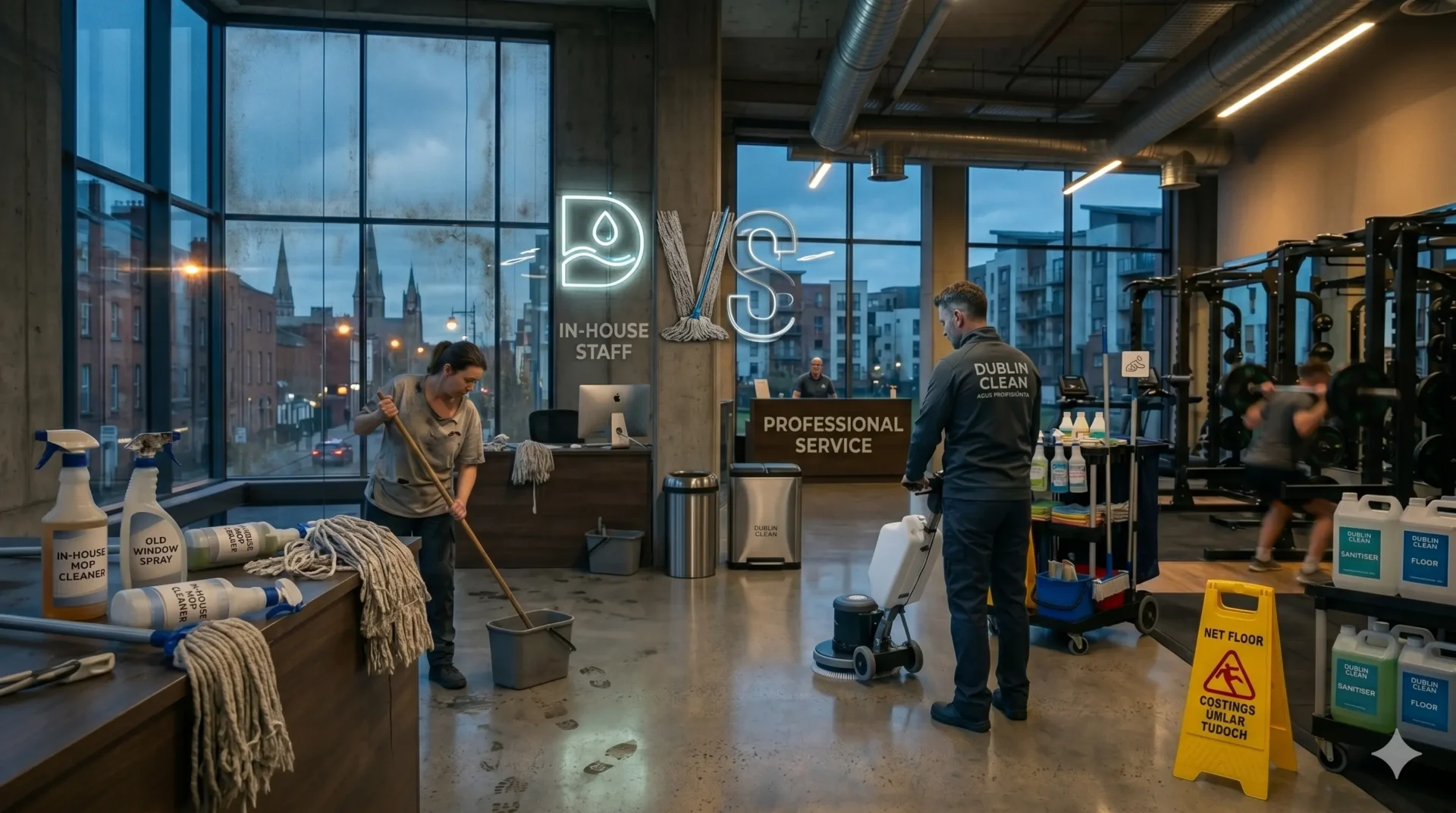 Professional Gym Cleaning vs In house Staff
