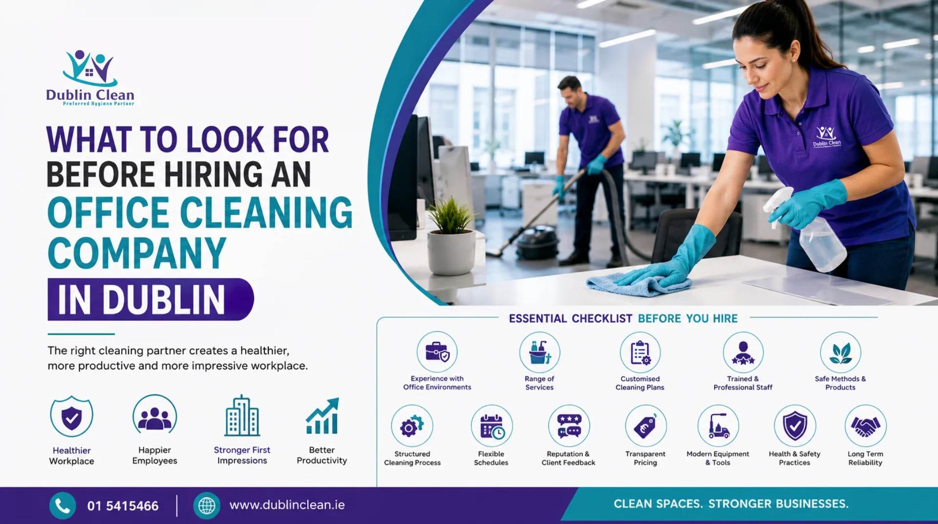 what to look for before hiring an office cleaning company in dublin